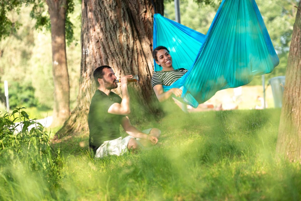 Single-Reisehängematte inkl. Befestigung